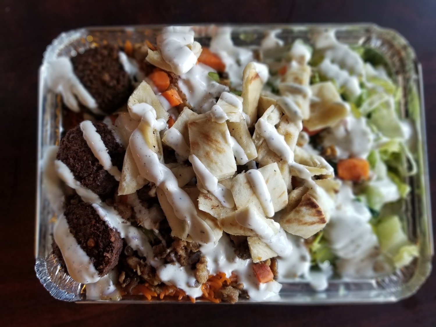 New York Eats chicken and gyro platter